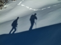 Skitourengeher Schatten