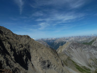 Patrolscharte - Blick Richtung Lechtal