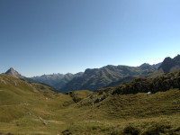 Blick zu den Lechtaler Alpen