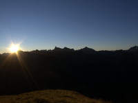 Sonnenaufgang über den Lechtaler Alpen