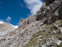 Unterhalb der Feuerspitze