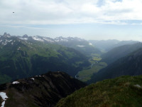 Blick vom Gipfel ins Lechtal