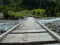 Brücke - Memminger Hütte Parkplatz