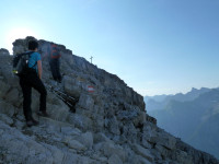 Kurz vor dem Gipfel der Wildmahdspitze