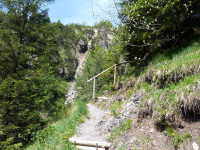 Zugang zum Modertal Wasserfall