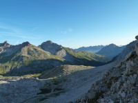 Blick von der Kopfscharte durchs Alperschontal