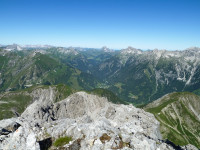Grießtalerspitze - Blick nach Hinterellenbogen und Ebene