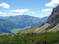 Blick Richtung Lech am Arlberg
