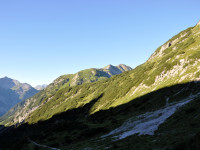 hinteres Höhenbachtal beim Aufstieg von Holzgau