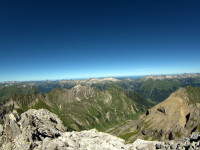 Blick zu den Allgäuer Alpen