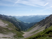 Blick vom Karjoch ins Bernhardstal