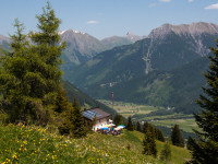 Bernhardseckhütte - Blick ins Lechtal