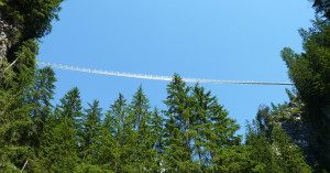  Hängebrücke Holzgau - von unten