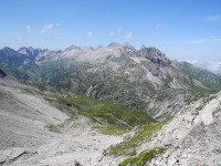 Blick Richtung westliche Allgäuer Alpen