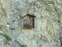 Gedenktafel Kurt Treiber am Falmedonjoch