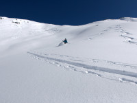 Abfahrt von der Guflespitze